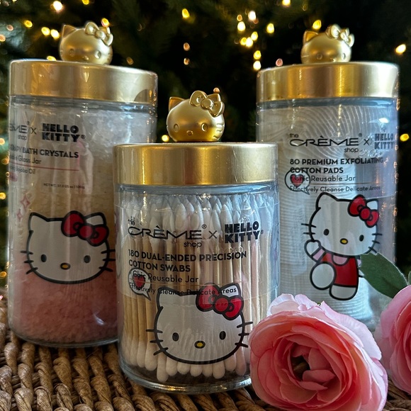 Hello Kitty | Bath & Body | Hello Kitty X Creme Shop Glass Jars ...